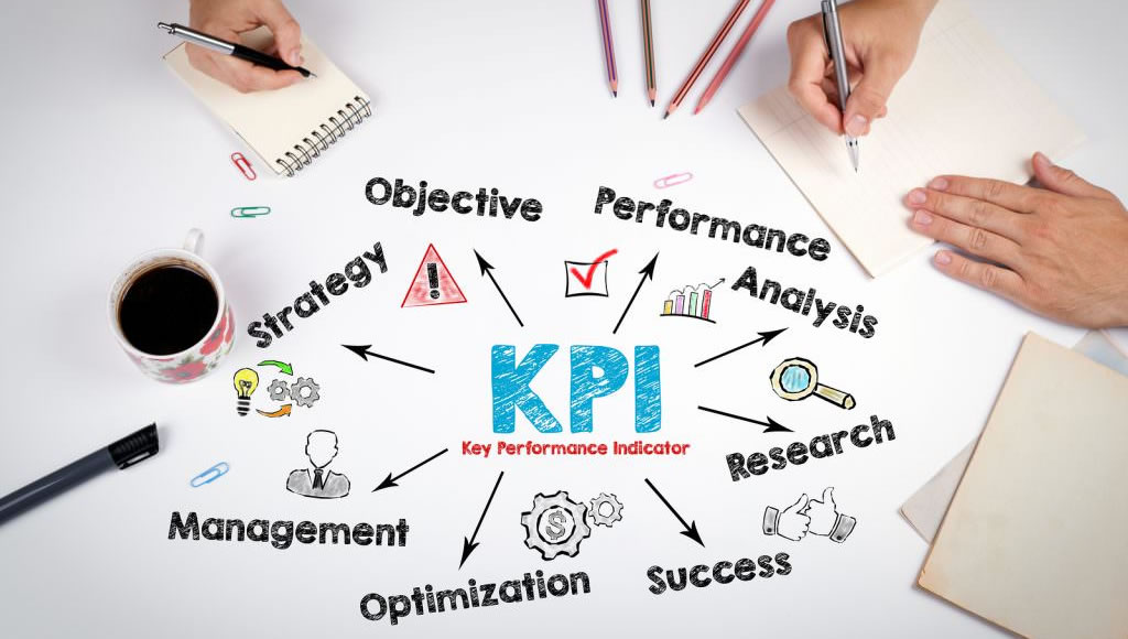 Folha com tópicos de KPIs